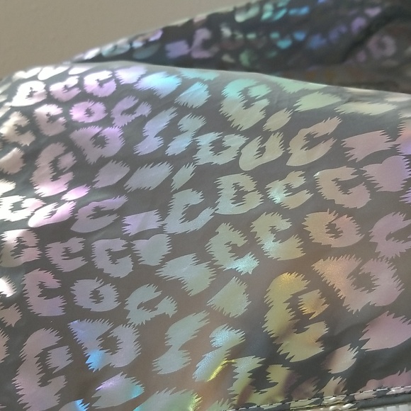 ANGEL KISS Iridescent Ocelot Print Rain Jacket Small NWT - Picture 2 of 8